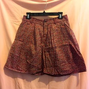 Pink ditsy floral full mini skirt**3/$20**
